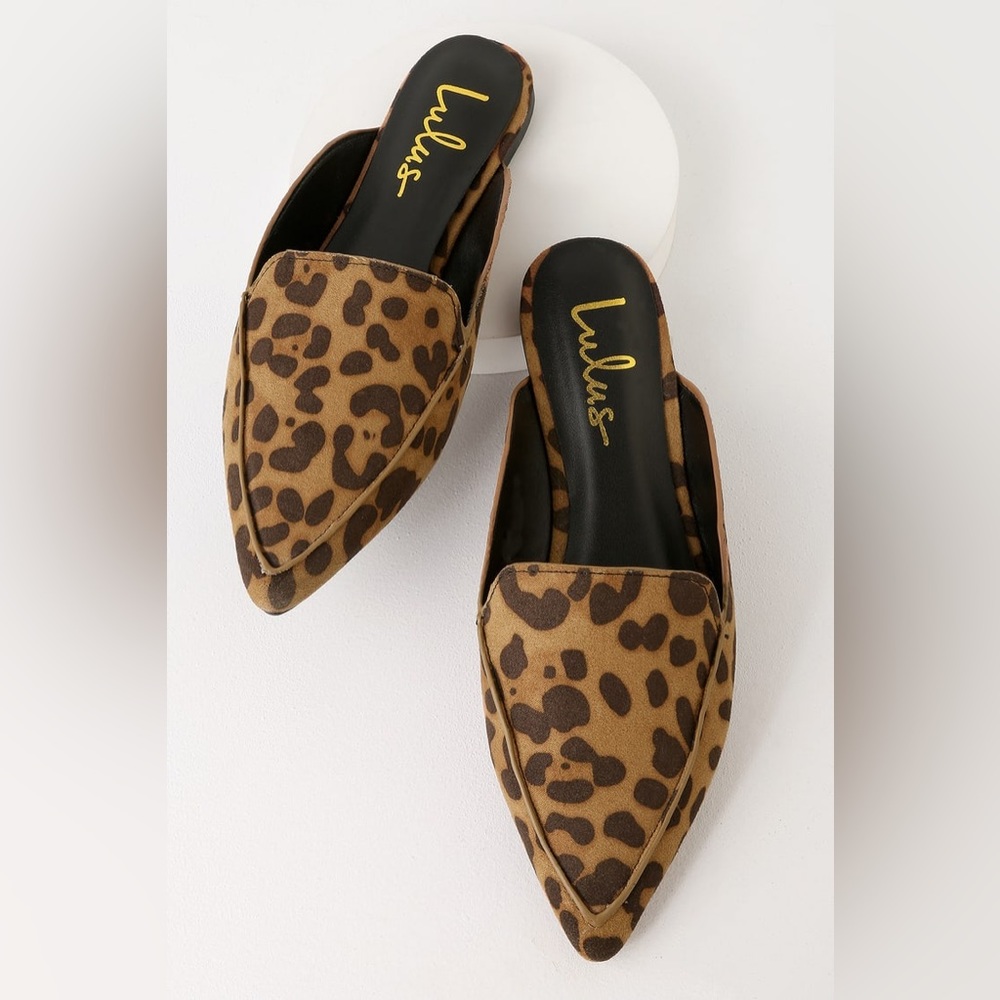 Joelle Leopard Suede Loafer Slide Lulu’s
